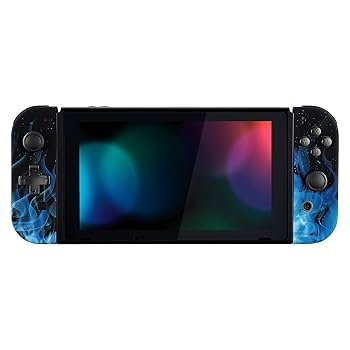 Amazon.com: eXtremeRate Blue Flame Soft Touch Joycon