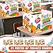 24 Pcs Privacy Boards for Student Desks Bright Colored Classroom Desk Divider Trifold Table Desk Privacy Panel Folders Screen Partition for School Teacher Student Study Test Home(Clock)