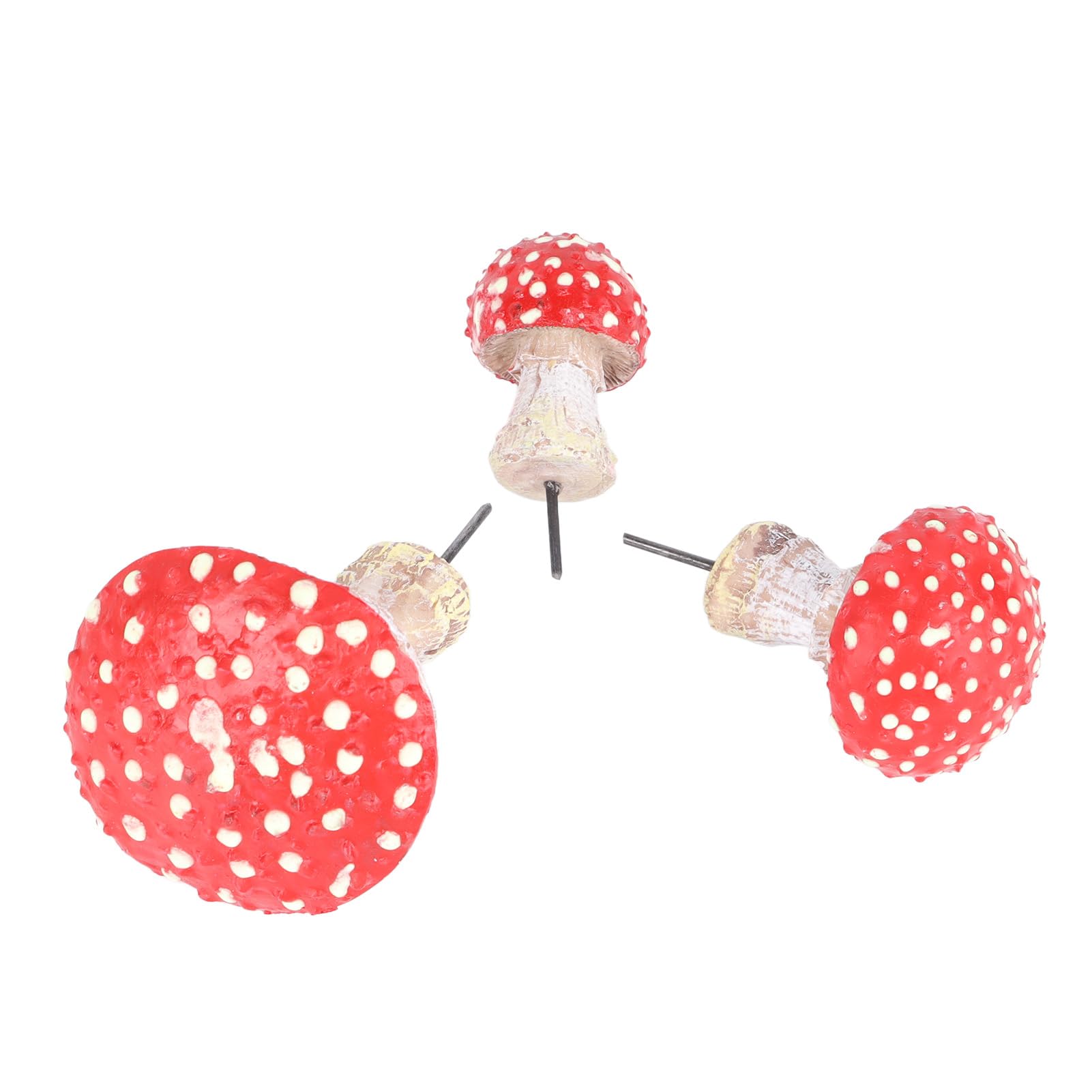 Changor Decorazione da Giardino di Funghi, Paesaggio Decorativo Decorazione di Funghi Luminosi Resina Riutilizzabile 3 Pezzi per Giardino Esterno
