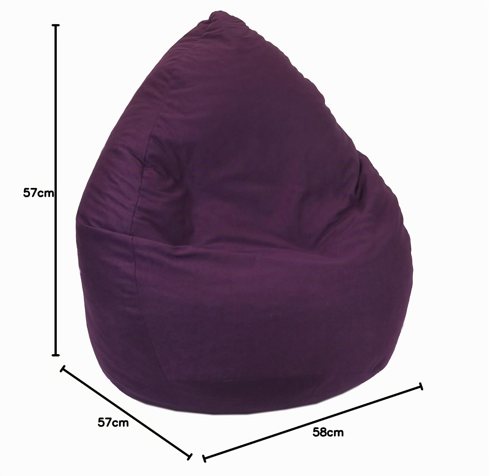 Heunec - 671126 - Sitzsack Microfaser 220 L, Lila