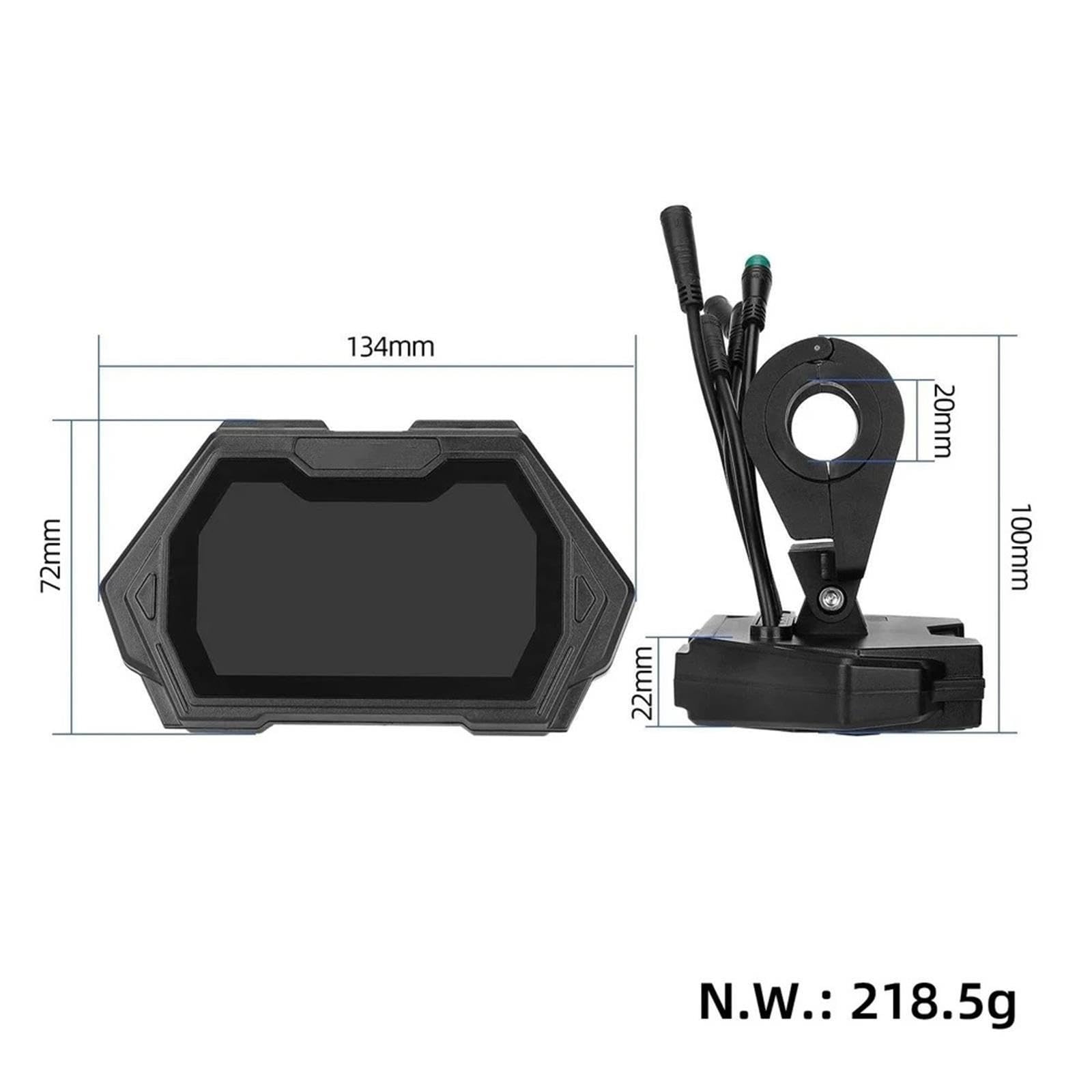 Écran d'affichage LCD TFM13 36V 72V for Scooter électrique for ku-Kirin M5 Pro, Compteur de Vitesse numérique, pièce de Rechange