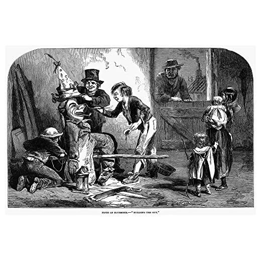 Antique Guy Fawkes Day Poster Print