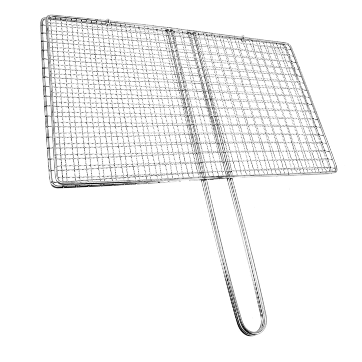 Cestello per Grigliare Pesce e Verdure in Acciaio Inox Argento | Rete a Maglia Riutilizzabile, Accessori per Vacanze Estive, Attrezzi per Barbecue da Esterno