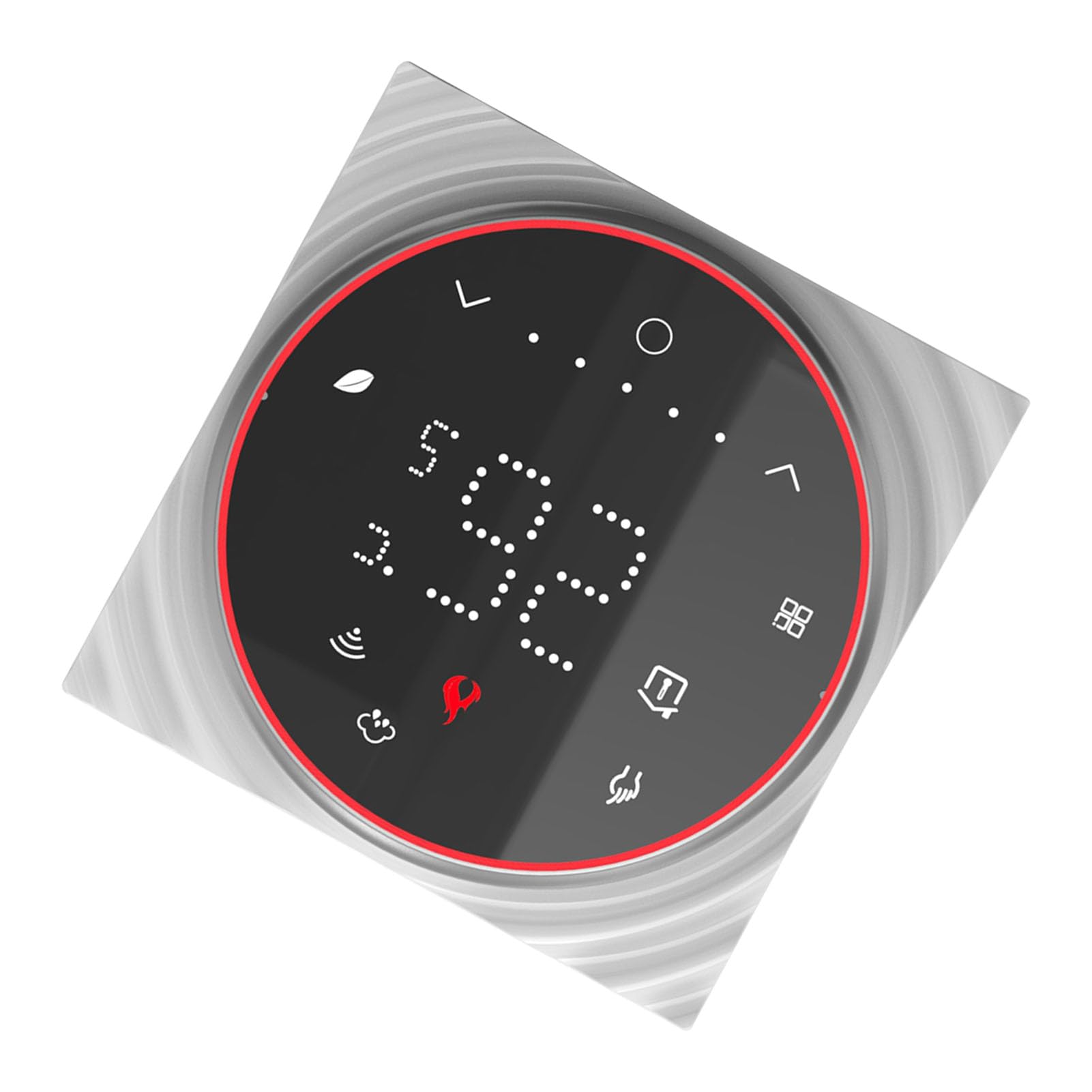 Generic Inteligentny Termostat WIFI 5A z Podświetlanym Wyświetlaczem LED i Cienkim Panelem Wpuszczanym do Kontroli Temperatury w Domu (BLACK)
