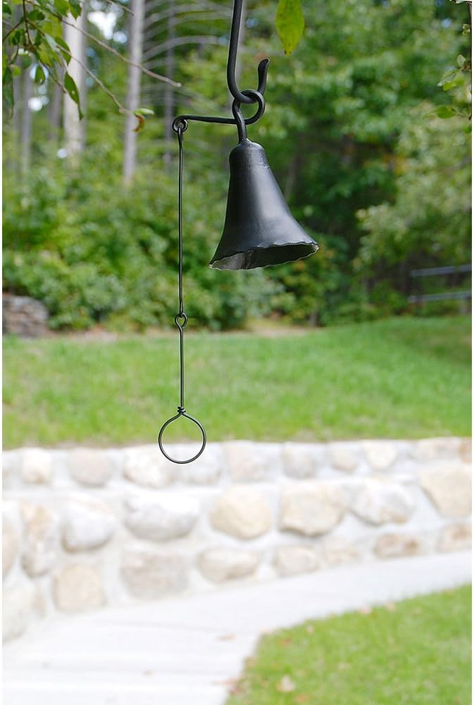 Small Graphite Wrought Iron Indoor/Outdoor Knocker Bell