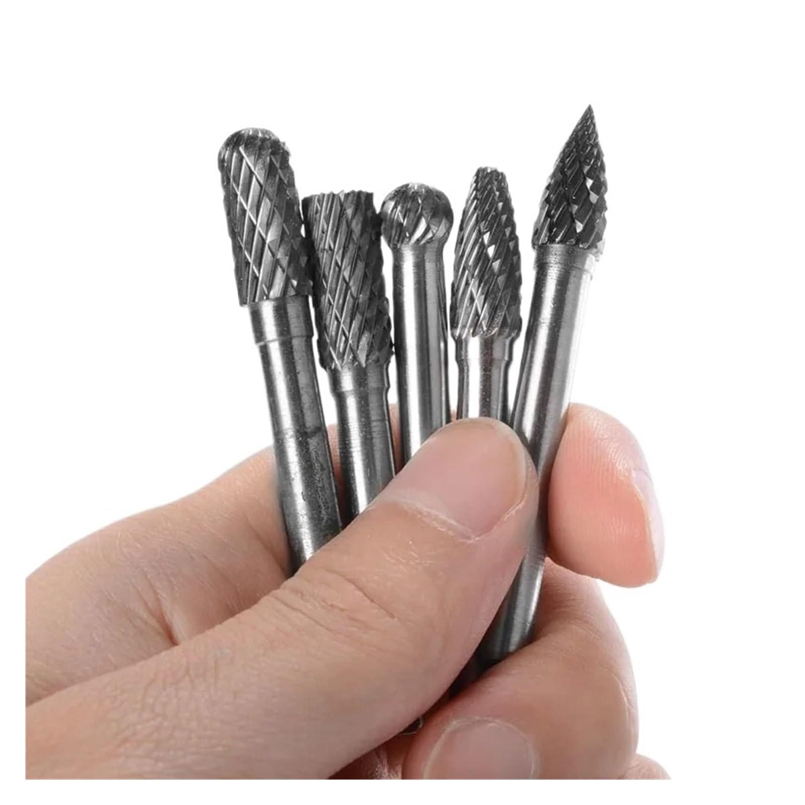 6 mm 1/4 trzpień zestaw wierteł z węglika wolframu, podwójne wiertło do frezowania obrotowego, szlifierka pilników, grawerowanie metalu, 6 x 8 mm zadziory z węglika spiekanego