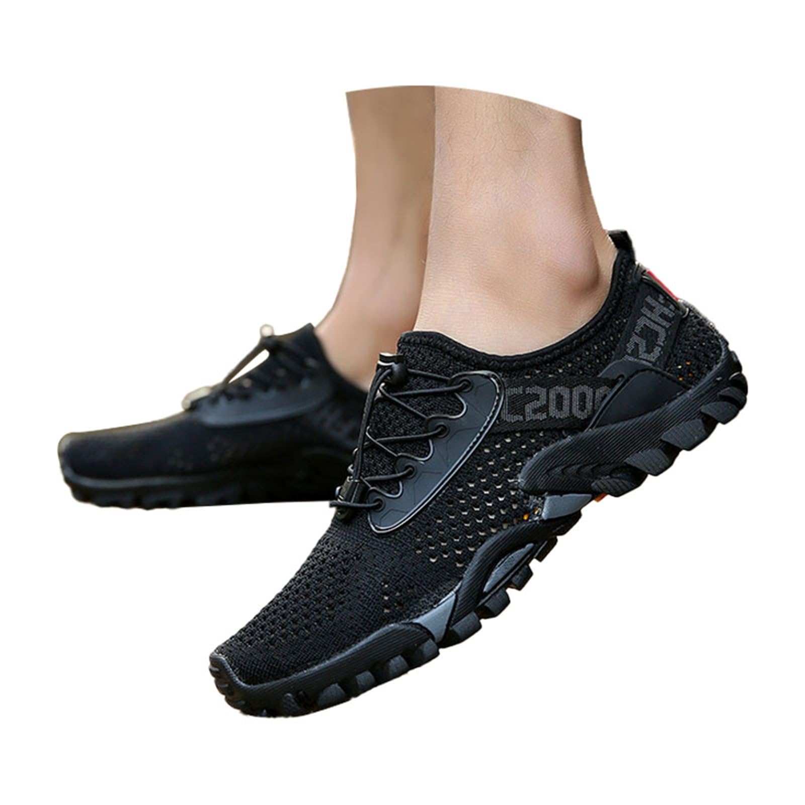 Barfußschuhe Herren Outdoor Wandern Trailrunning Schuhe Mesh Atmungsaktive | Badeschuhe Rutschfest Wanderschuhe Schnell Trocknend Trekkingschuhe Gedämpft Turnschuhe Sportschuhe Bequem Laufschuhe