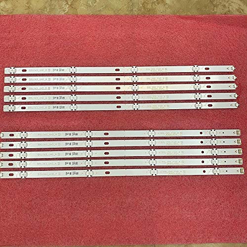 Miwaimao New 10pcs/Set LED Backlight Strip For LG 55UJ6300 55UJ6307 55UJ635V 55UJ634V 55UJ630V 55LJ5500 55UJ635 55UJ63_UHD 55LJ55_FHD A B