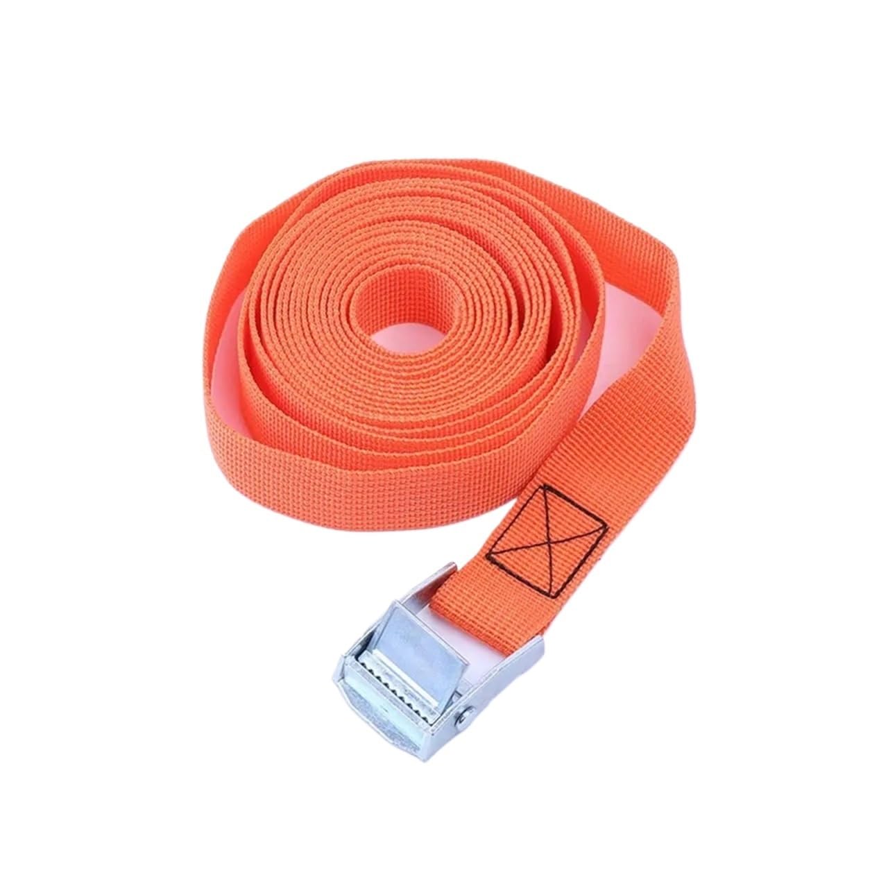 Paski mocujące, 6M Lina napinająca do samochodu Pas mocujący Mocny pas zapadkowy Torba bagażowa Mocowanie ładunku z metalową klamrą Napinacz liny holowniczej(1pc orange)