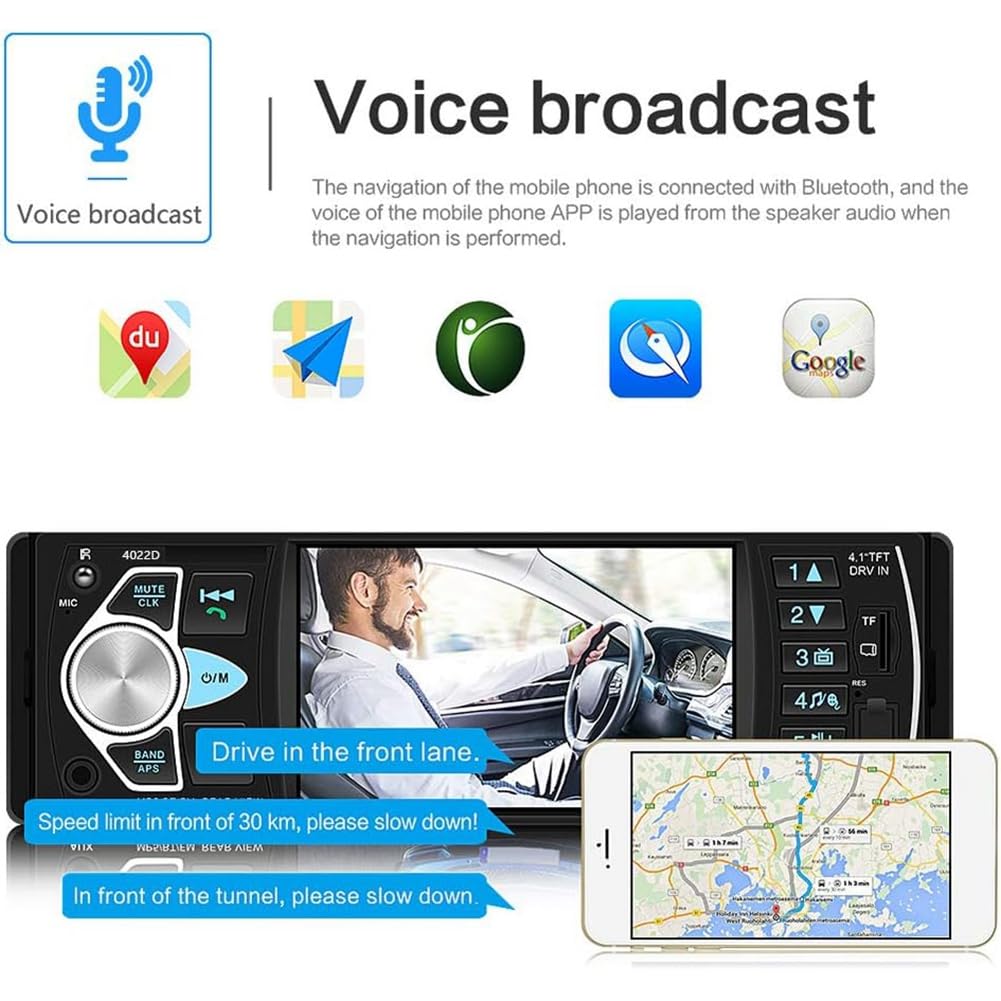 Radio samochodowe 1 Din Stereo odtwarzacz MP5 Bluetooth FM USB Autoradio 4022D z kamerą 12 świateł