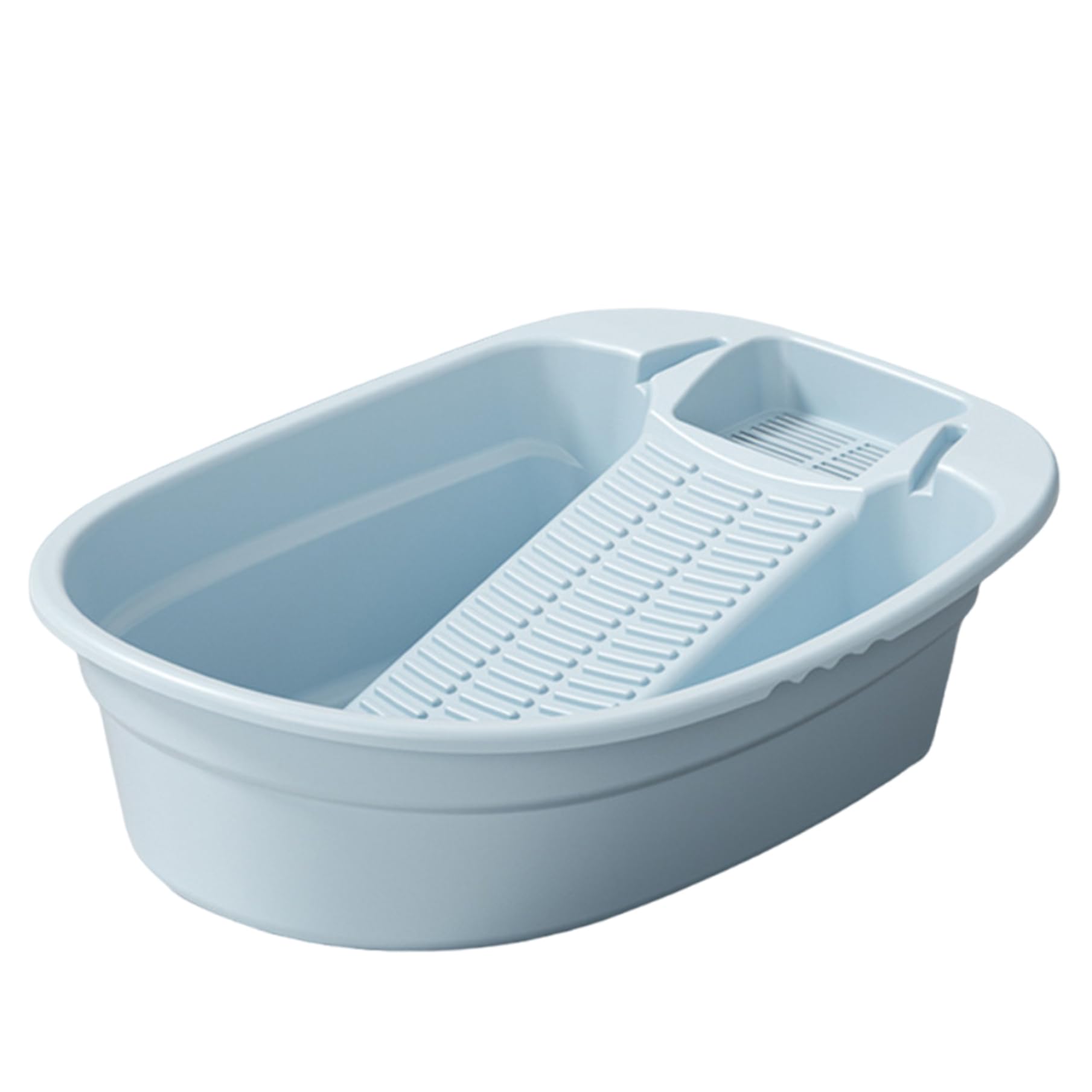 Cuenca de Tabla de Lavar con Tabla de Lavar integrada, Tablero de Lavado a Mano sin Deslizamiento de plástico Lavado de plástico para Ropa de a Mano, Calcetines, liviano y Conveniente.