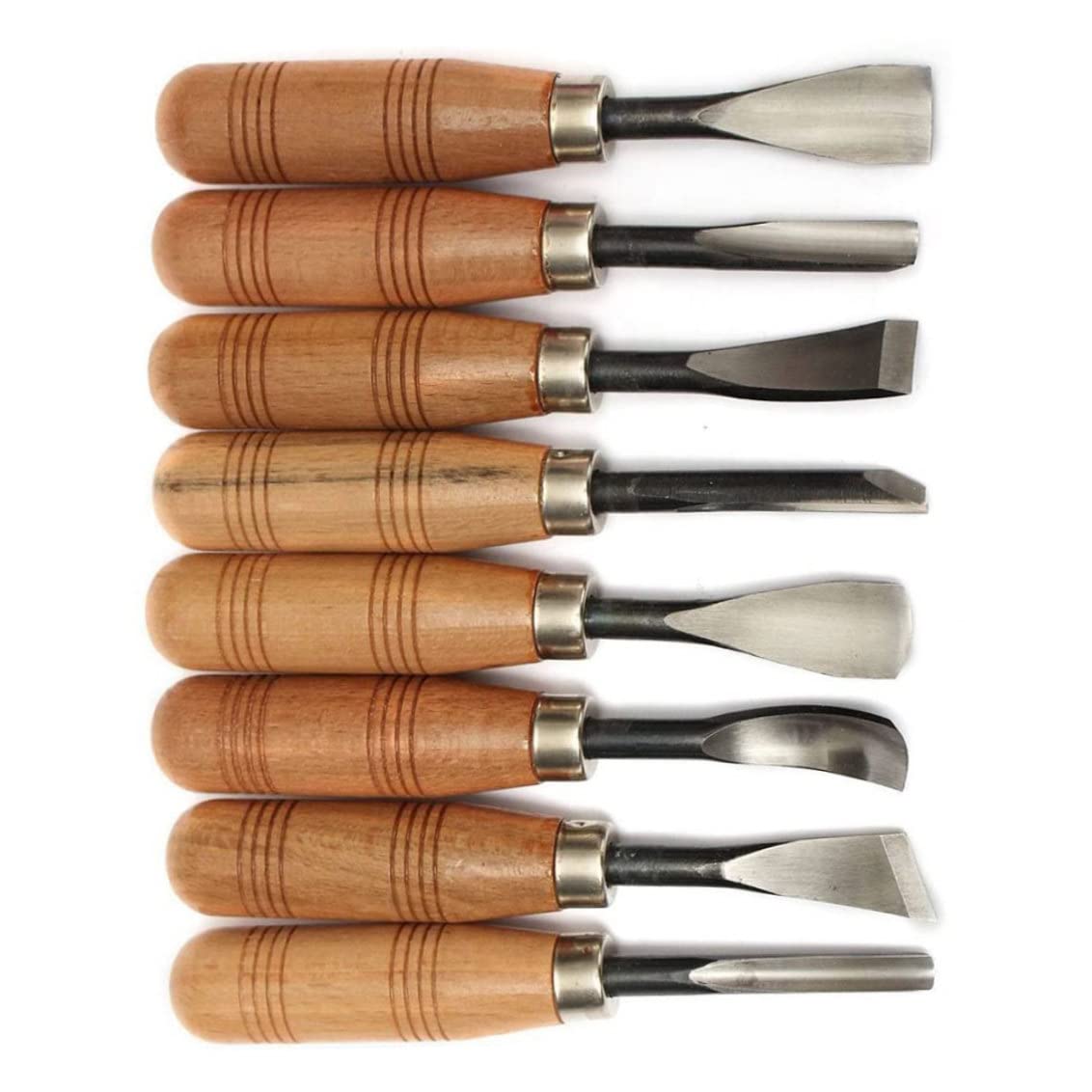 Rebanada Para Esculpir Juego De Herramientas De Talla De Madera Talla De Madera Herramienta De Cincel Manual Mano Gubias Profesionales Juego De Corte De Acero Al Carbono Para Escultura 8pcs