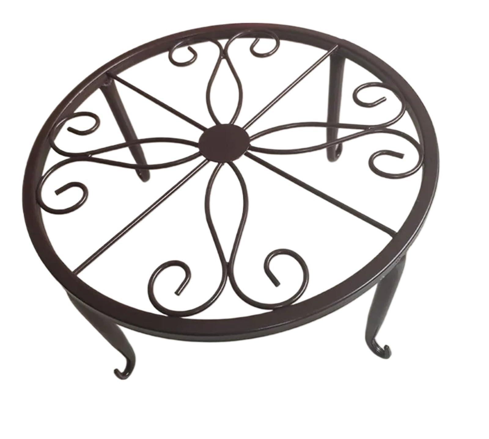 Ewuhyfp Color01 Plant Pot Stand Horticultural Single-Layer Iron Flower Rack Balcony Outdoor Green Apple Chlorophytum Comosum Potted Indoor(Color01)