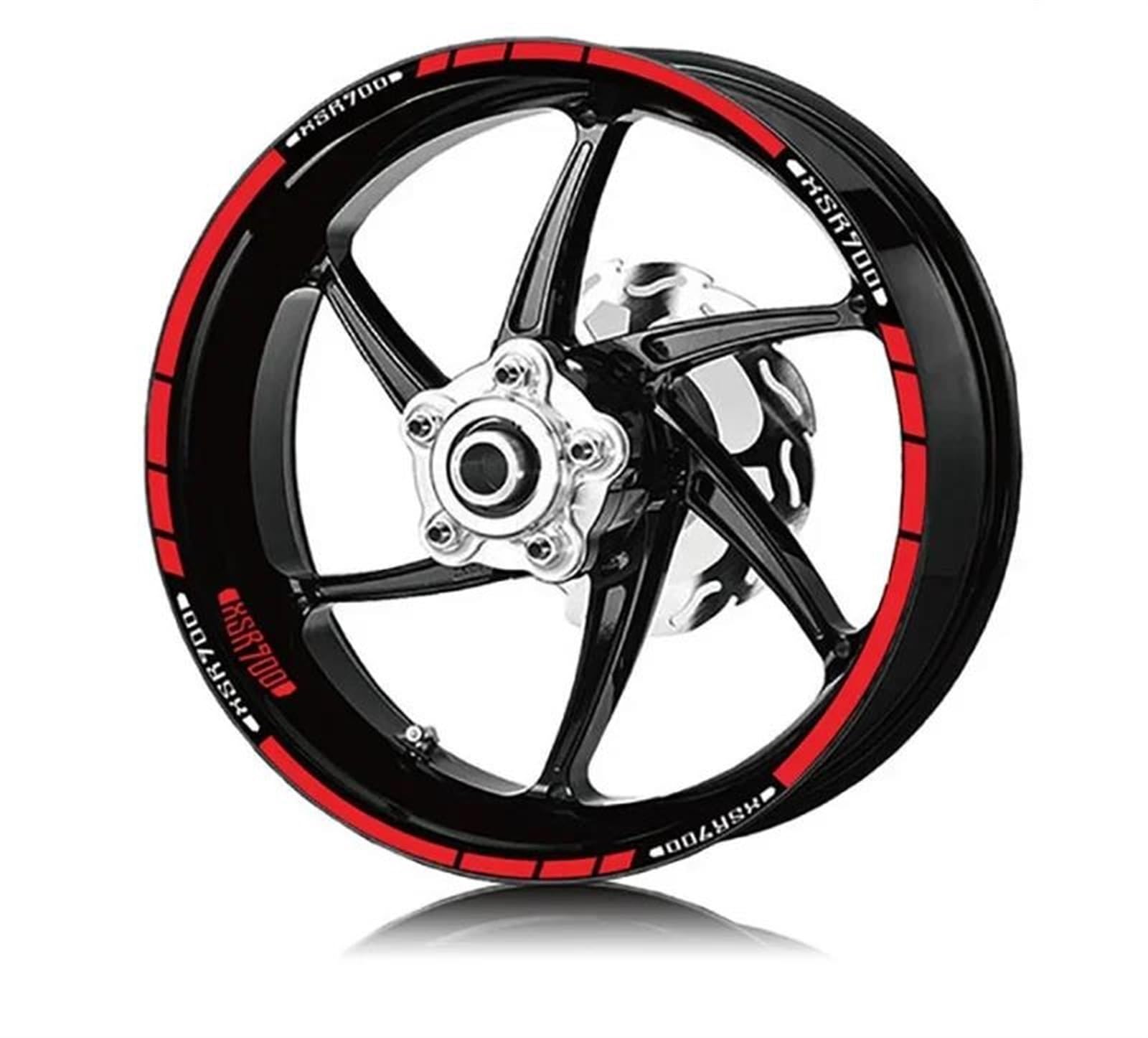 Motorcycle Wheel Decal Stickers Stripes Reflective Waterproof Kit for Yamaha XSR700 XSR900 XSR 700/900 Decorative(Color7)