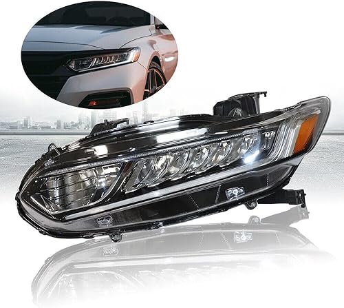 Miniatura 2 de Conjunto de faros delanteros LEDhalógenos para Honda Accord 2018-2021 (lado del conductor)