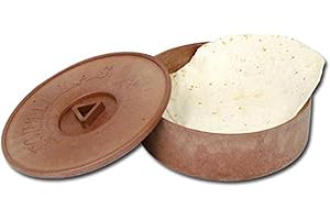 Winco PTW-8 | Tortilla Warmer | 8-1/2-Inch Diameter | 2-5/8-Inch Height | Brown | Medium