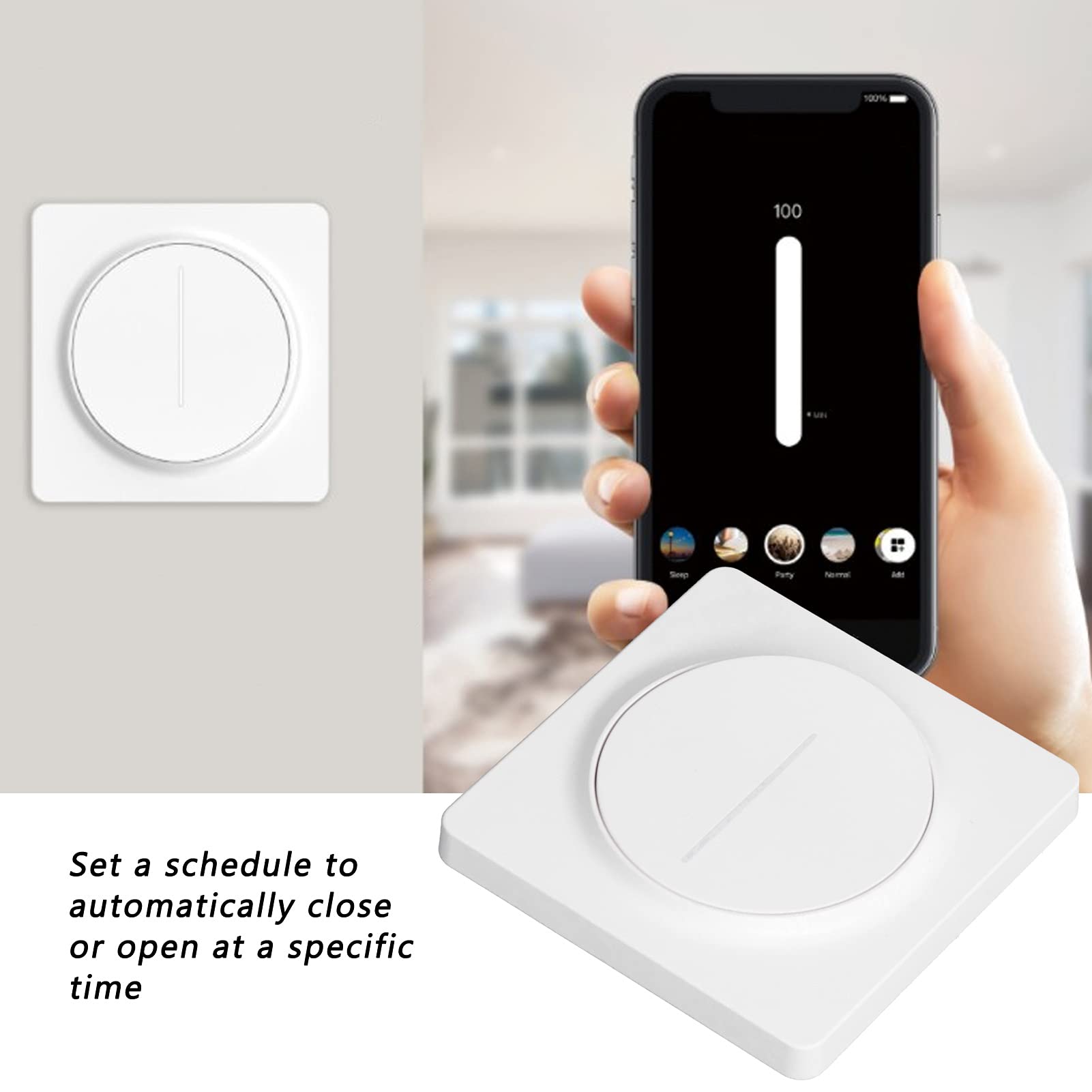 100 240V IMPLEMENT Dimmer Switch Murned WiFi App Spect Remote Control Panel para uso doméstico