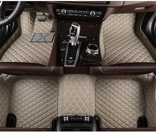 MOUNTAIN MEN Alfombrillas de piso personalizadas para Jaguar XF XE XJL XJ6 XJ6L F-PACE F-Type (nombre del color beige)