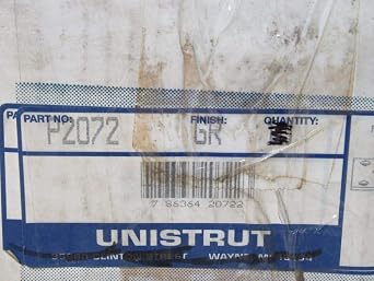 Unistrut P2072 GR 7 Hole Post Base P2072GR (Pack of 8)