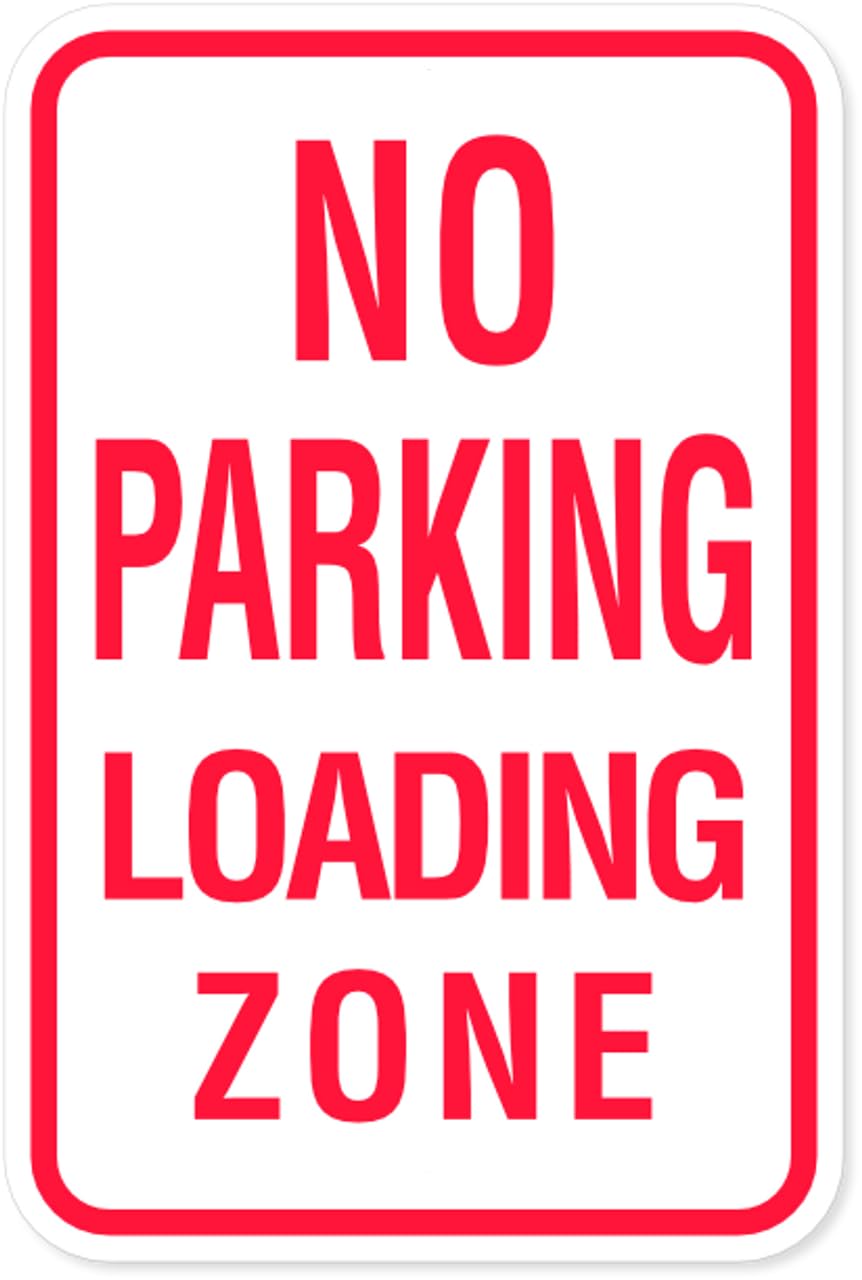 Tin sign vintage No Parking Loading Zone Parking Plaque Poster for Bar Pub Beer Home Garage Man Cave Wall Decor 12x8 Inch