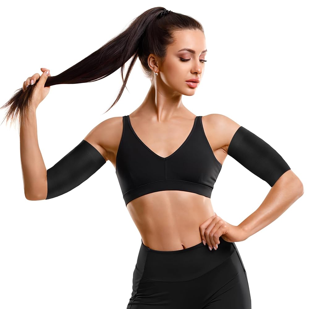 【SURGERY】Surgery mindless long sleeves 'black' Compression Sleeves for Arms - Post Surgery | Leonisa
