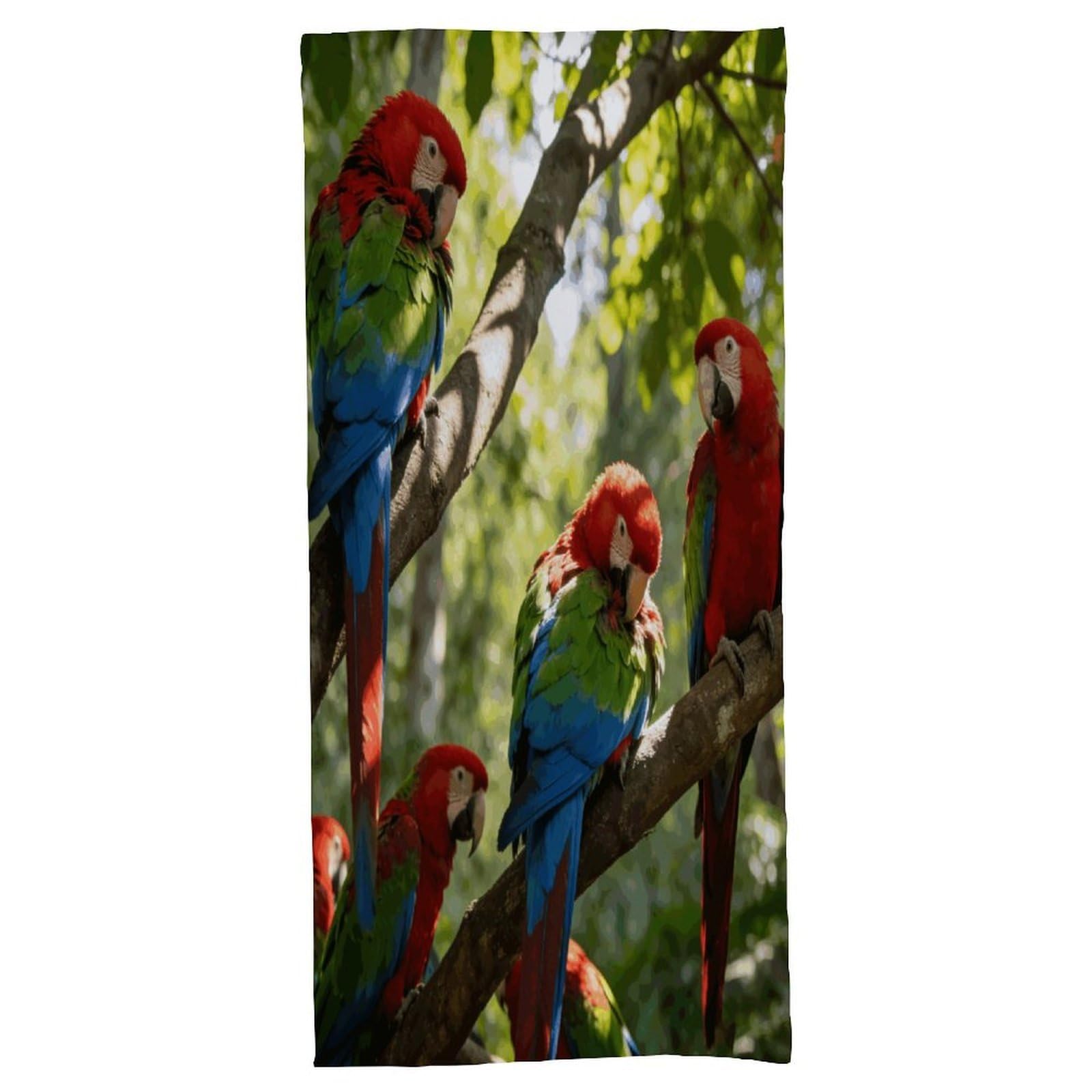 Fodpand Style Birdsong In The Forest Bath Towel, Highly Absorbent & Quick Drying Beach Towel, Compact & Lightweight Pool Towel For Bathroom, Beach, Pool, Gym, Spa, And Hotel Use