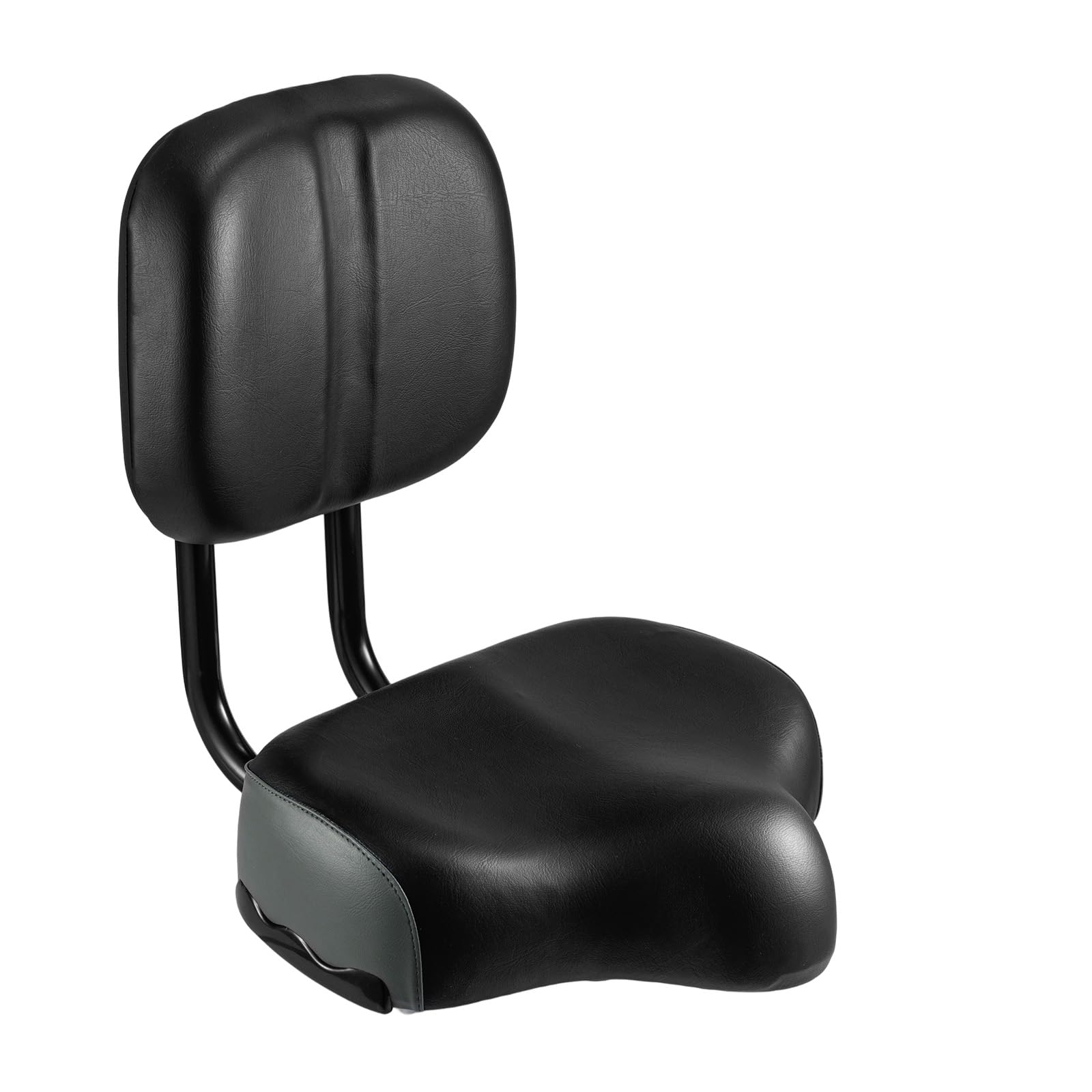 CROWNSHOP Bike Seat With Backrest Oversized Ergonomic Design Leather Bicycle Saddle for Men and Women Adjustable Height Bike Saddle for Tricycle Mountain Commuter Electric Bike Motorcycle