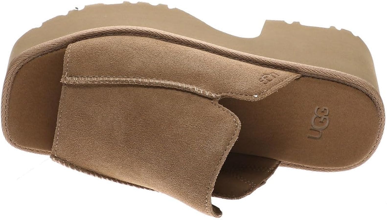 UGG New Heights Mustard Leather Sandals, chestnut, 7 UK: Amazon.co