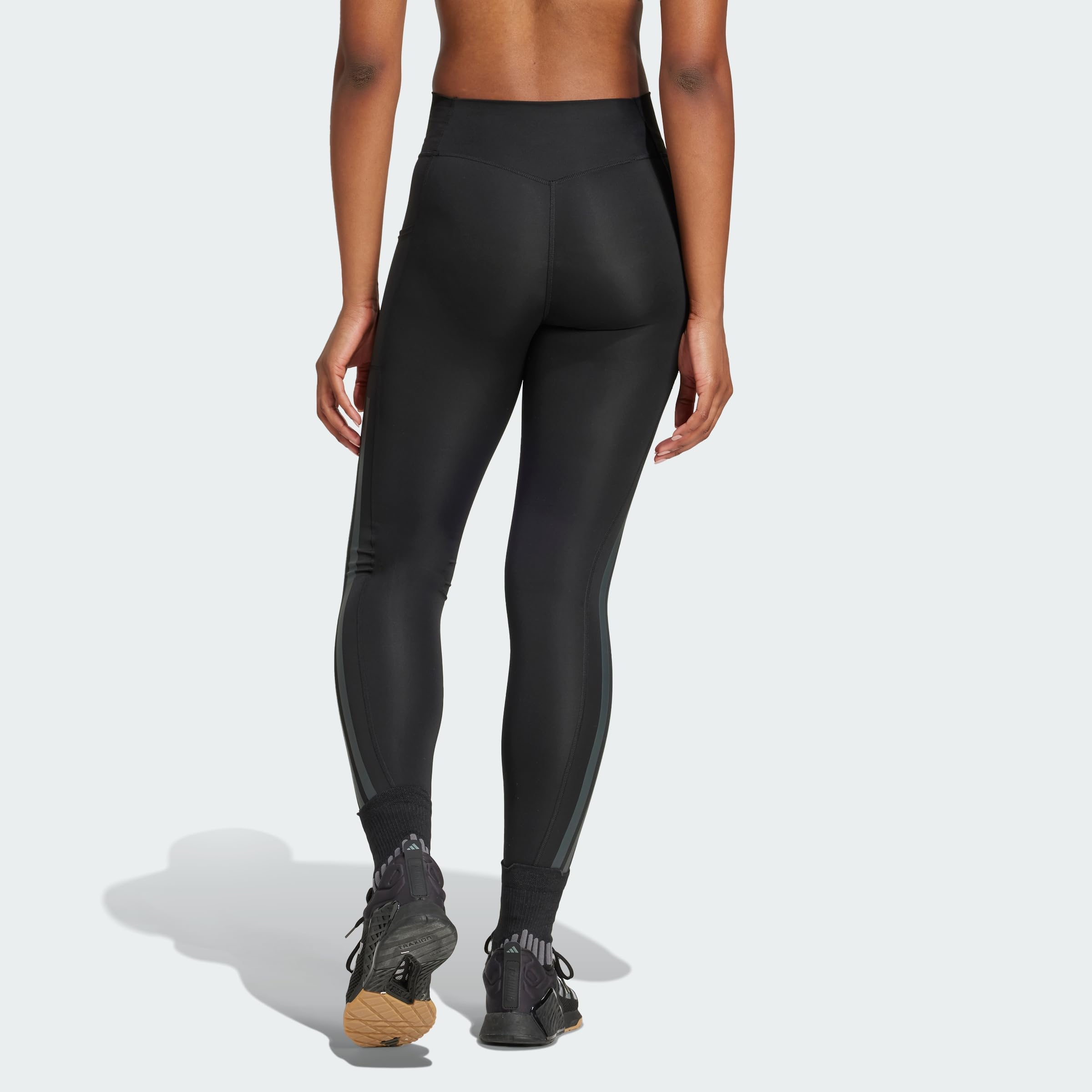 adidas Women's Mallas largas Optimé 3 Bandas