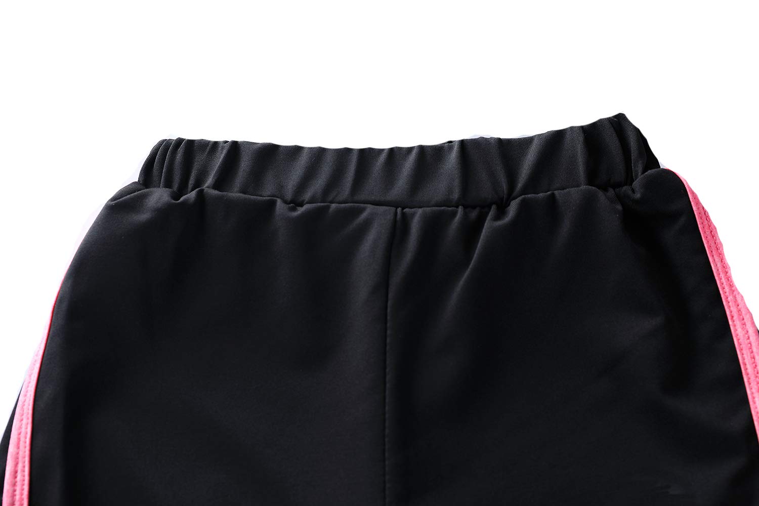 Echinodon Mädchen Sport-Set 2tlg Schnelltrockend Langarmshirt + Hose mit Shorts Trainingsanzug für Jogging Training Yoga