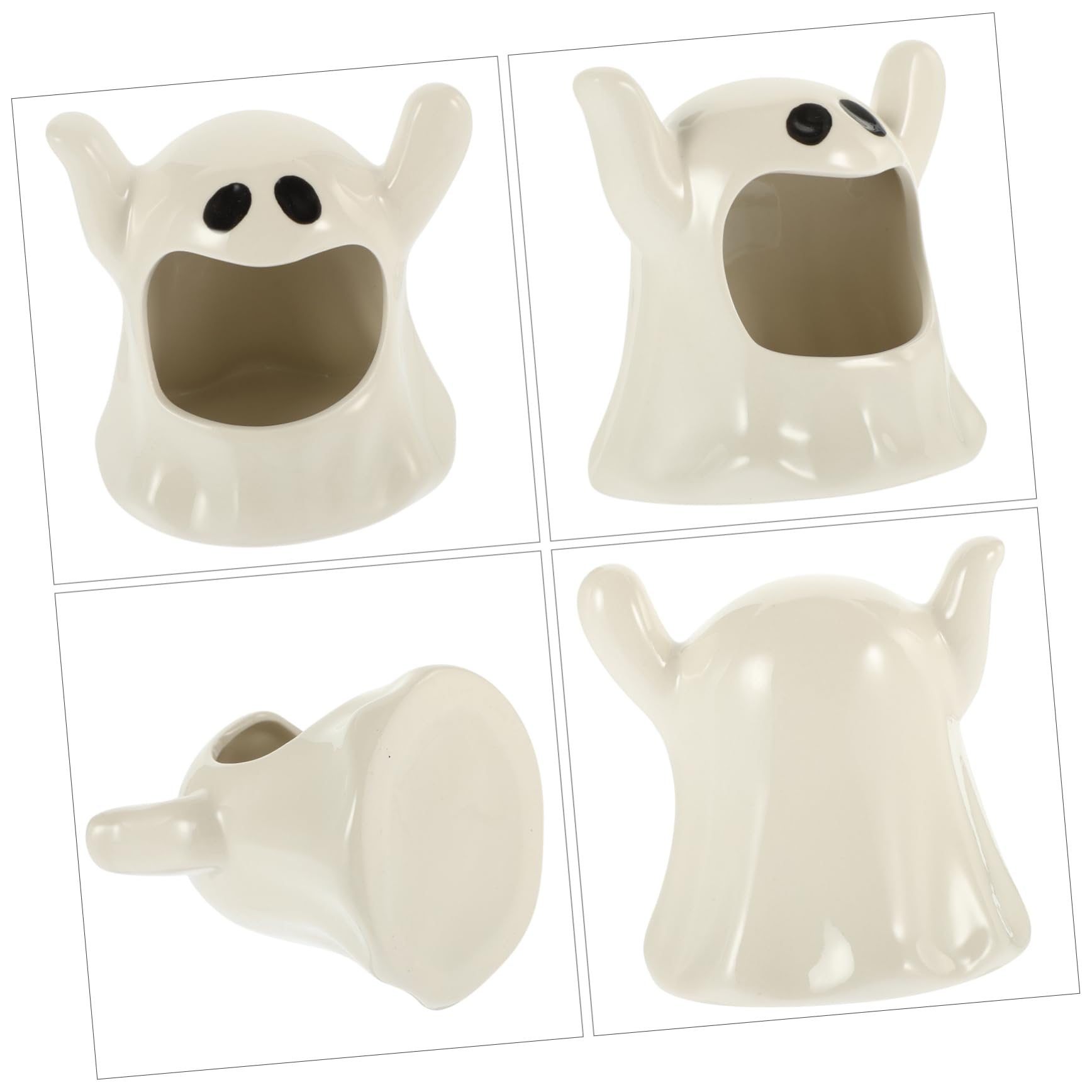 PRETYZOOM Portacandele in Ceramica Da 2 Pezzi Portacandele Per Halloween Ringraziamento Natale Ornamento Da Tavolo