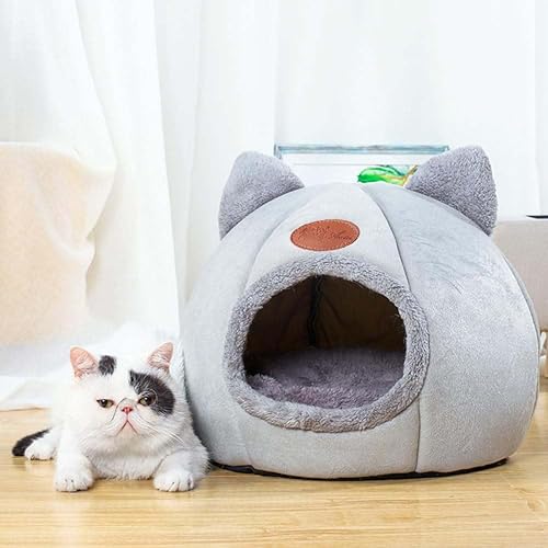 Cat Beds for Indoor Cats — side view showing full product dimensions