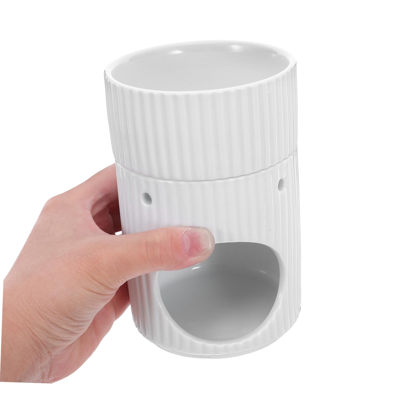 Homoyoyo Diffusore da Scrivania per Ufficio in Ceramica Bruciatore per Aromaterapia Scaldacera Profumato da Porta Cera Fusa Bruciatore di Cera Diffusore di Fragranze per Ambienti