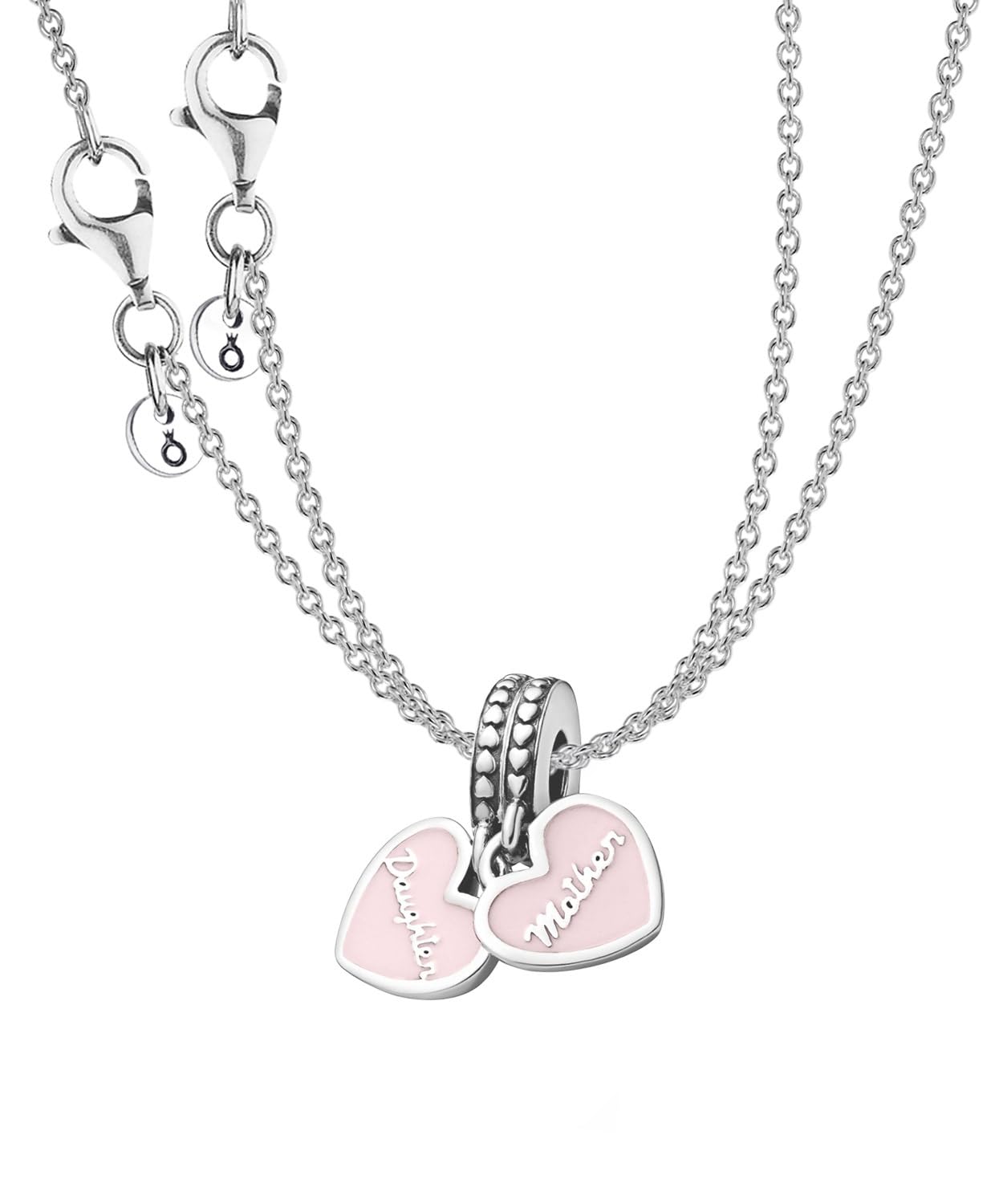 PANDORA Damen-Kette Mutter & Tochter Herz Geschenkset Muttertag 28504