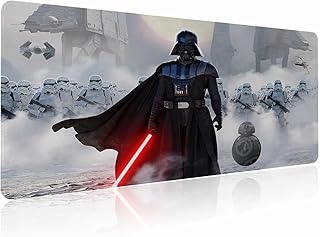 Gaming Mouse Pad Large XXL White,Soft Mousepad with Anti-Slip Rubber Base & Stitched Edges,Smooth Surface Laptop Desk Pad,Computer Keyboard and Mice Combo Pads Mouse Mat,31.5x15.7 inch