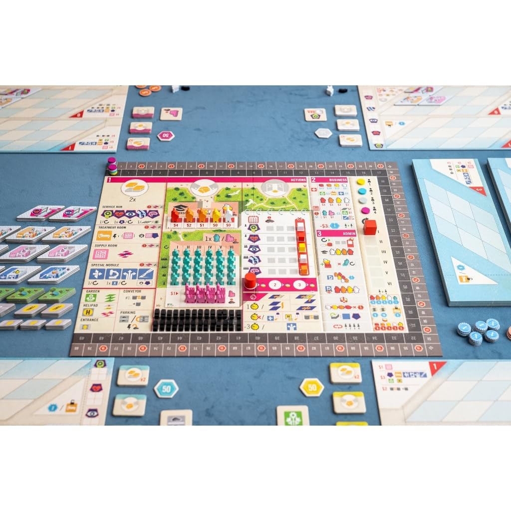 Capstone Games | Clinic Deluxe | Board Game | Base Game | 1 to 4 Players Ages 14+