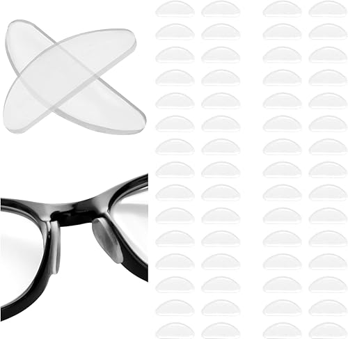 Miniatura 1 de 30 pares de lentes de agarre para la nariz antideslizantes, adhesivos suaves, antideslizantes en forma de D, almohadillas de nariz de silicona para