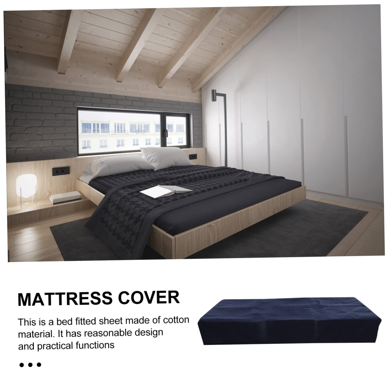 Sábana De Algodón para Cama Individual Funda Protectora De Colchón Fácil De Limpiar y Resistente Al Desgaste para Hogar y Uso Diario