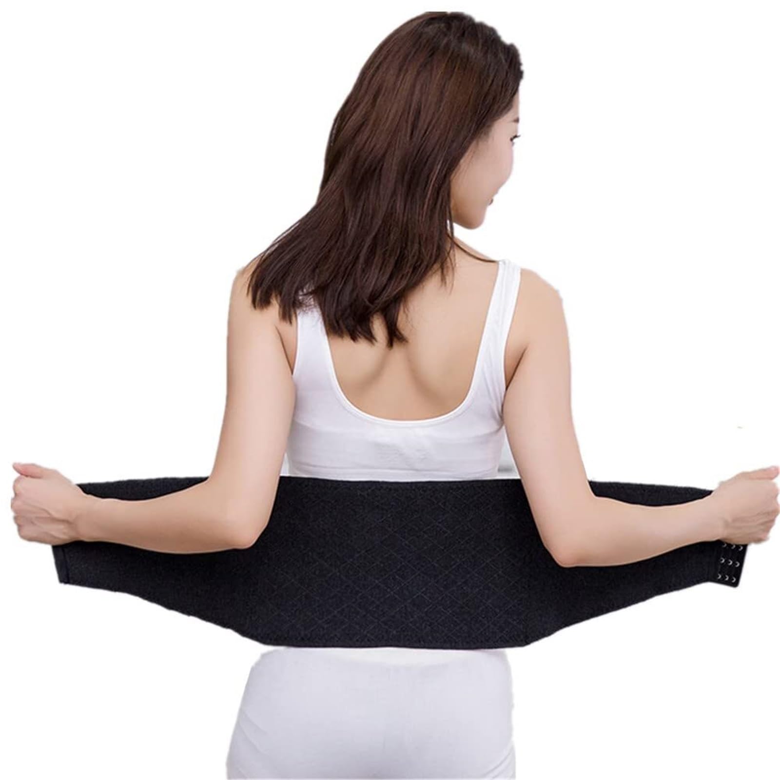 Faja Lumbar Cinturón de Soporte de Cintura Que calienta la Cintura Cinturón de Cintura Trasera de Invierno Suave y Engrosado Cinturón Apoyo Lumbar(Large)