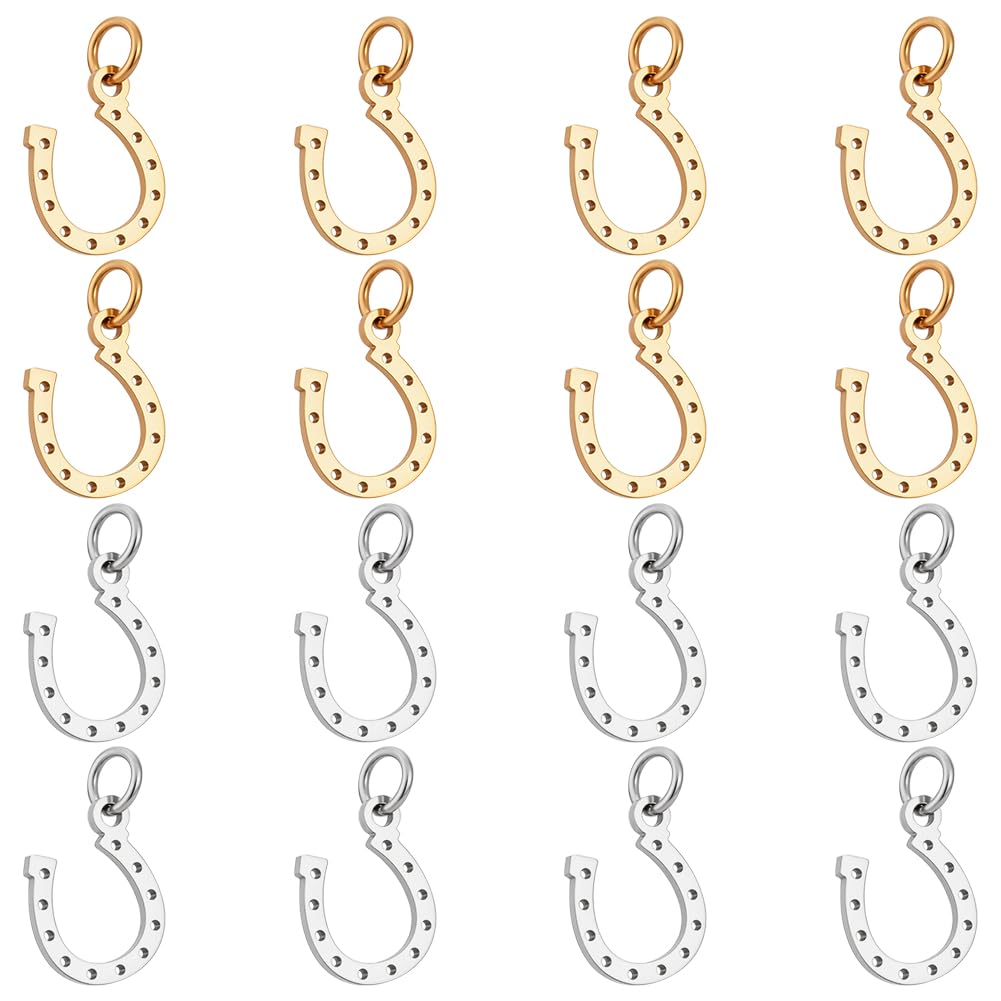 UNICRAFTALE 2 Collane Cuore In Acciaio Inox – 45 Cm – Colori Oro E Argento – Ipoallergeniche, Con Zirconi - 3