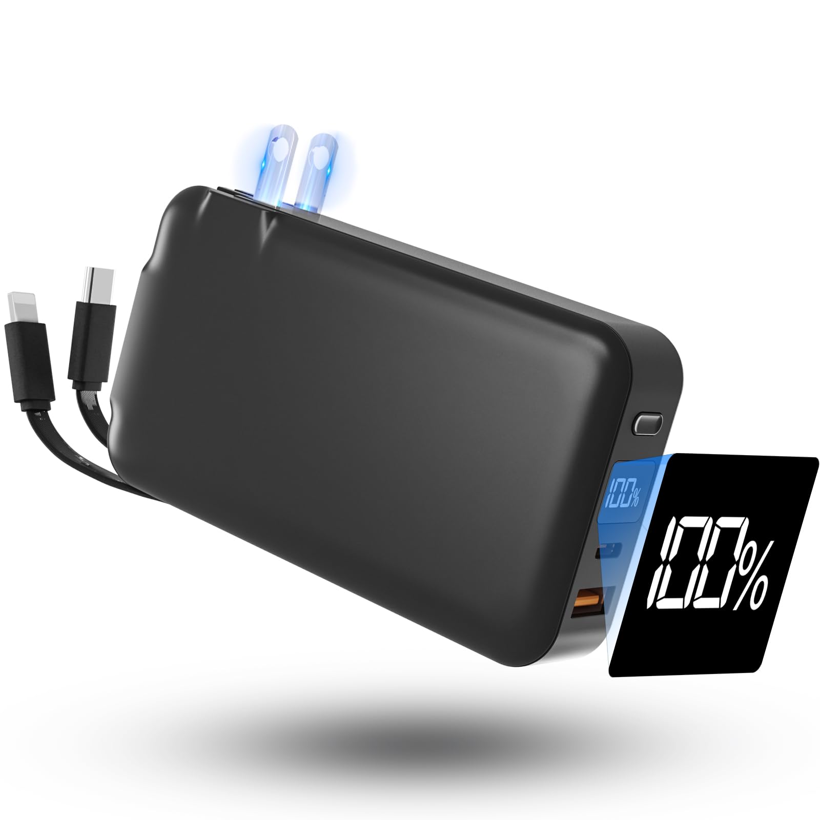 Amazon | 【大容量モバイルバッテリー20000mAh】 コンセント一体型