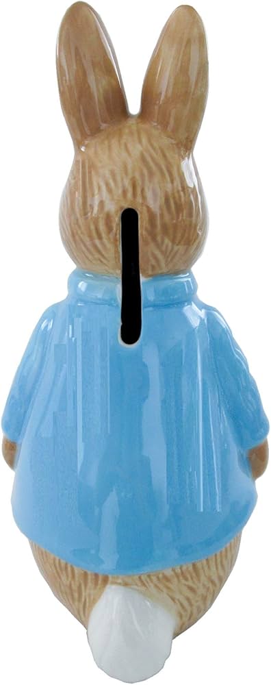 Amazon.co.jp: 英国 ピーターラビット フィギュア 陶磁器 貯金箱