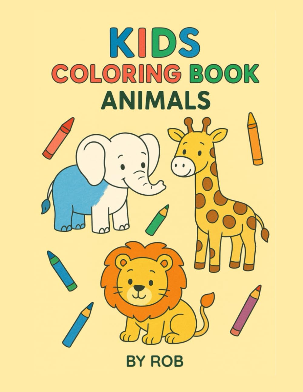 Animal Coloring Book for Toddlers and Preschoolers