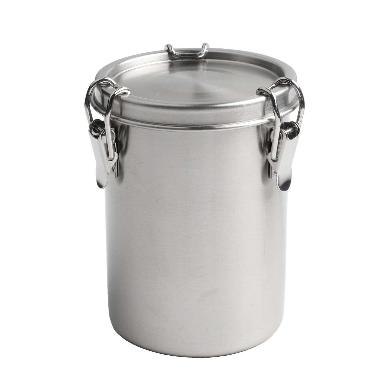 Frischhaltedose aus Edelstahl, luftdicht, mit 3 Ventildichtungen, versiegelter Behälter für Kaffeebohnen, Tee, Zucker, Mehl, Organizer, Tank, Silber (520/1000/1600/2500 ml)