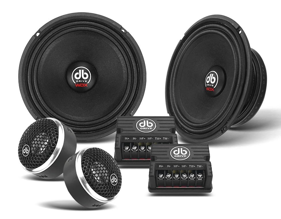 KMH DB Drive WDX 6.5” Component Speakers WDX65C Component Speaker for car high Performance Clear Sound