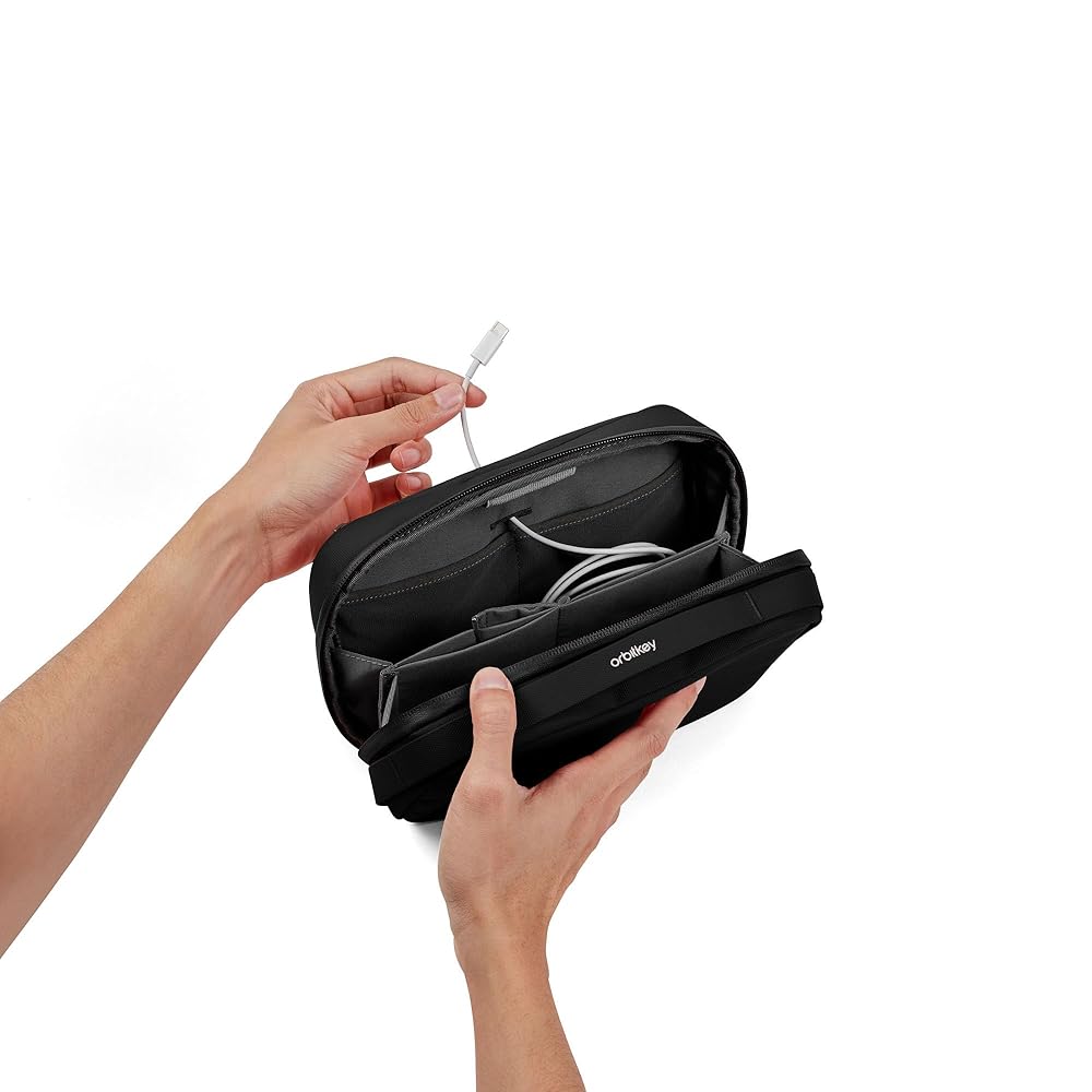 Amazon.com: Orbitkey 2-in-1 Tech Accessory Pouch - Black
