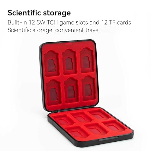 Miniatura 2 de YOCORE Switch Game Holder Case for SwitchOLED with 12 Cartridge Slots, Portable Storage Card Box Games Holder Organizer for Switch, Lite, OLED Game
