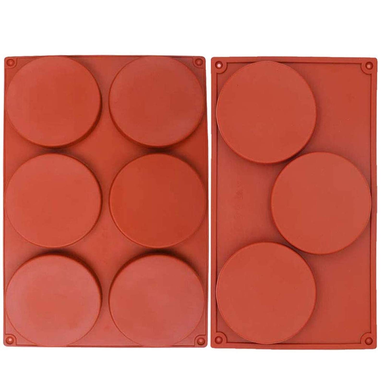 Musykrafties Stampi In Silicone Per Sottobicchieri Rotondi 3 Cavità - 30x17 Cm, Per Resina, Gesso, Cioccolato, Fda, Senza BPA