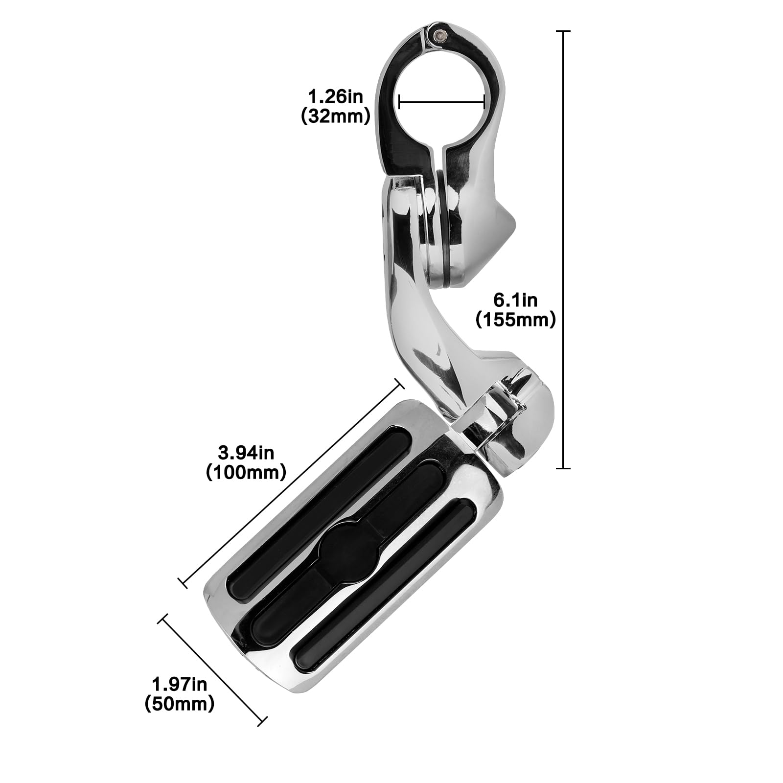 TCMT Pedane autostradali adatte per Harley Touring Road King Street Glide Road Glide Electra Glide Softail Sportster Dyna con protezioni motore da 3,2 cm