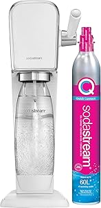 SodaStream (ソーダストリーム) Art 炭酸水メーカー (ホワイト) CO2/飲料水用ボトル付き